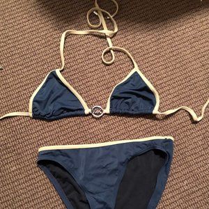 MICHAEL Michael Kors blue bikini set size small